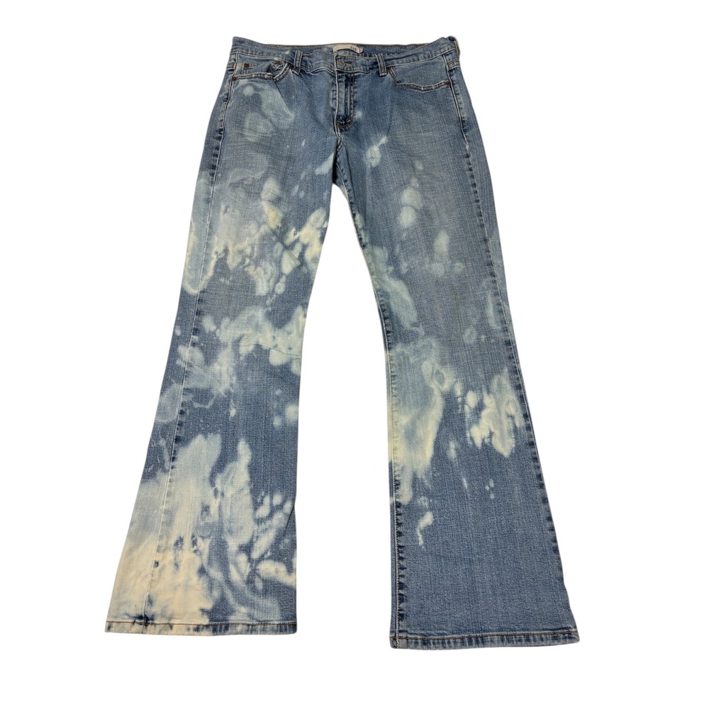 Levi's 515‎ Boot Cut Jeans Women's Size 12M Bleached Distressed Denim